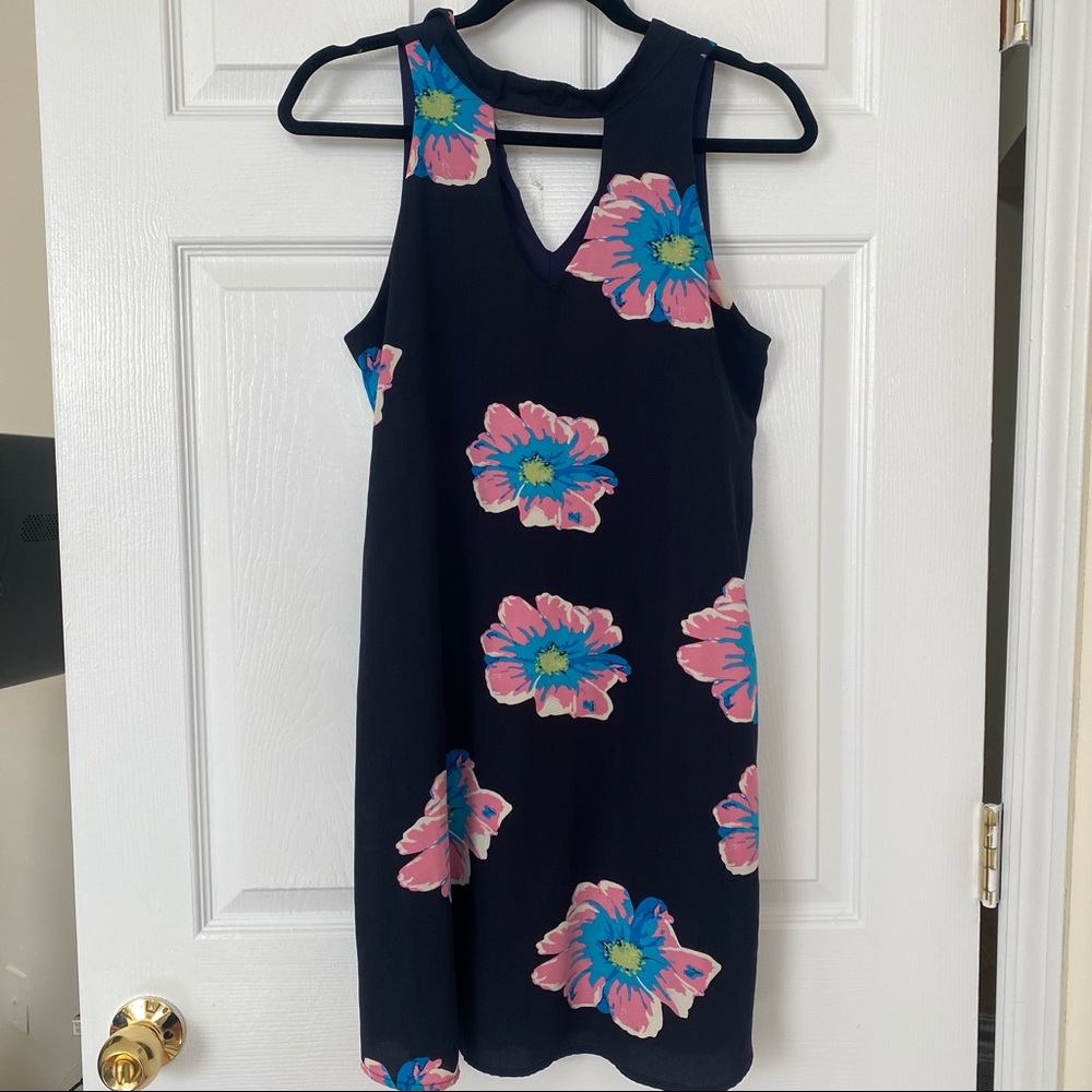 Pink Lily Navy Floral Dress